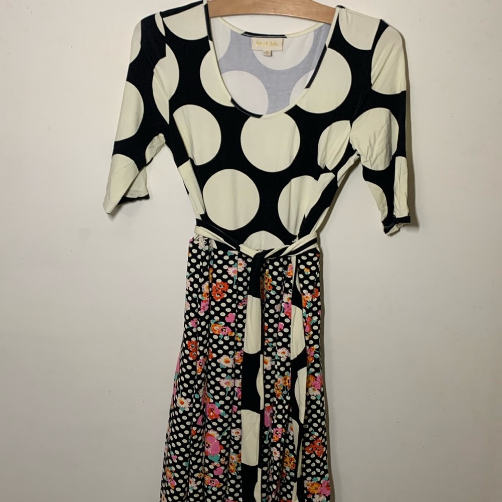 ModCloth Polkadot Floral Dress